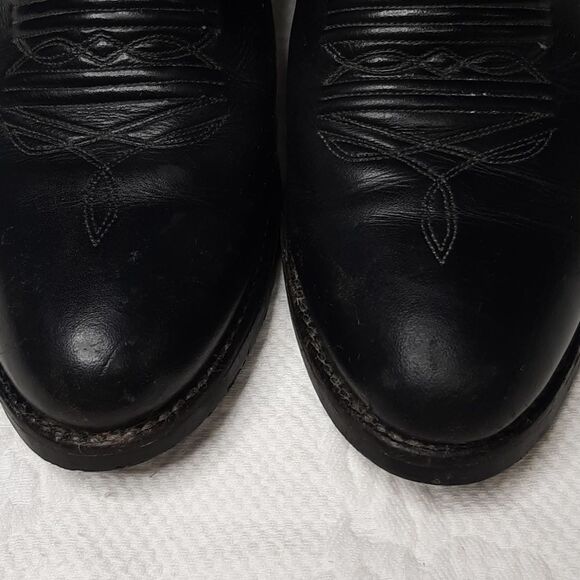 J. CHISHOLM Black Leather Boots - Picture 14 of 16